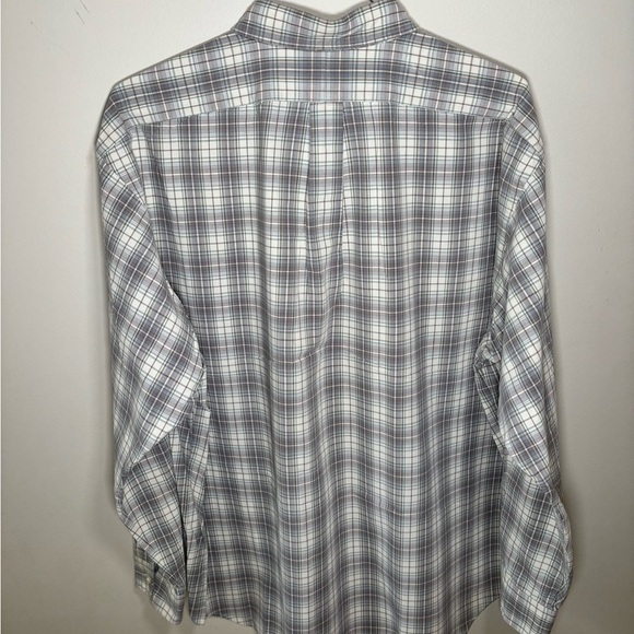 Ralph Lauren Plaid Button-Down Shirt - Gray and White Size XL - Picture 4 of 4
